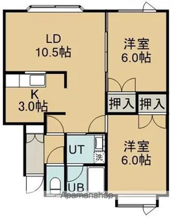 MIZUHOハイツ【2階】の間取り